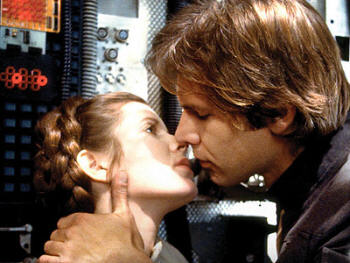 Leia and and Han, Empire Strikes Back (1980)